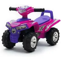 Baby Mix loopauto quad roze met licht en geluid - Loopauto