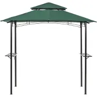 Beliani NARO - tuinpaviljoen-Groen-Staal