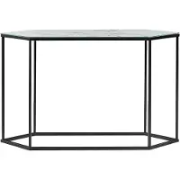 Beliani PERRIN - Consoletafel-Wit-Veiligheidsglas