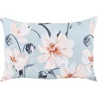 Beliani APRICALE - Buitenkussen-Blauw-Polyester