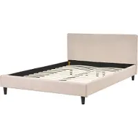 Beliani FITOU - Bekleding voor bedframe-Beige-Polyester