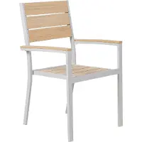 Beliani PRATO - Tuinstoel-Beige-Kunsthout