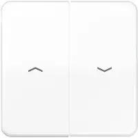JUNG CD595PWW Jaloezie-schakelaar, Jaloezie-schakelaar/-knop Afdekking 2-voudig Alpine-wit 1 stuk(s)