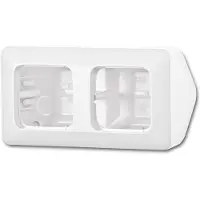 Busch-Jaeger BJ AP-behuizing, 2-voudig, voor montage in hoeken, reflecterend, RAL 9003 (alpinweiß)