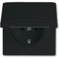 ABB 2CKA002064A0290 Apparaatinzetstuk IP44 Zwart-grijs, Antraciet