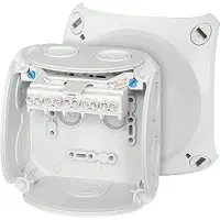 Hensel DK 0404 G Aftakkast (l x b x h) 104 x 104 x 70 mm Grijs IP66 1 stuk(s)
