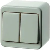 Hager Opbouw Wisselschakelaar 61300849 Wit