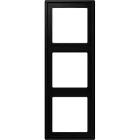 JUNG LS990 Afdekraam 3-voudig Mat zwart