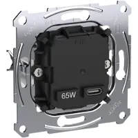 Schneider Electric Schneider Merten USB Oplader Insert Type 1x USB C 65W PD - MTN4366-0130
