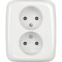 Busch Jaeger Abb Busch-Jaeger Wcd Zra 2Voudig Inbouw Wit/Wit Bj