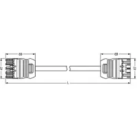 Wago Winsta Midi Patchkabel voor Bouwinstallatie - 771-9995/007-401
