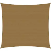 vidaXL Zonnezeil 160 g/m² 4x4 m HDPE taupe