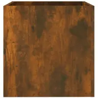 vidaXL Plantenbak 40x40x40 cm bewerkt hout gerookt eikenkleurig