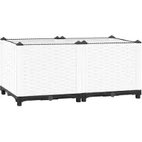 vidaXL Plantenbak verhoogd 80x40x38 cm polypropeen