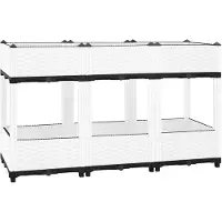 vidaXL Plantenbak verhoogd 120x40x71 cm polypropeen