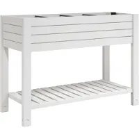vidaXL Plantenbak verhoogd 110x45x79 cm polypropeen wit
