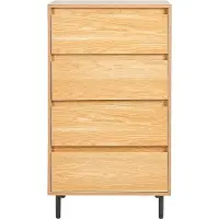 Beliani NIKEA - Commode-Lichte houtkleur-Vezelplaat, MDF
