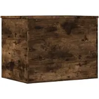 vidaXL Opbergbox 60x42x46 cm bewerkt hout gerookt eikenkleurig