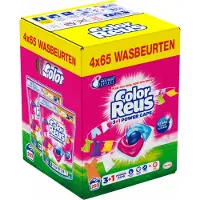 Witte Reus 4x Wasmiddelcapsules 3+1 Power Caps Kleur 65 Beurten