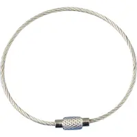 Combicraft Staaldraad ring met schroefsluiting - per 5 stuks