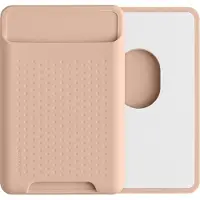 Kwmobile kaarthouder geschikt voor Apple iPhone 17 / 16 / 15 / 14 / 13 / 12 Series - Magnetische pasjeshouder compatibel met MagSafe - Creditcardhouder in oudroze