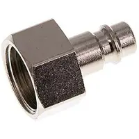 Tameson Vernikkeld Messing DN 7.2 (Euro) Luchtkoppeling Insteeknippel G 1/2 inch Binnendraad [2 Stuks]