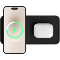 Favolt Site:2 - 2 in 1 draadloze oplader MagSafe compatibel iPhone AirPods