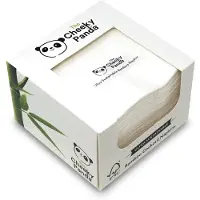 The Cheeky Panda Cocktail Servetten 2-laags Bamboe Wit 25 x 25 cm 100 Stuks