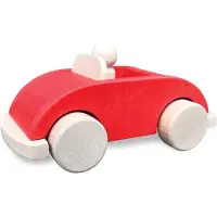 Indigo jamm Houten Speelgoedauto Rood – Speelgoedvoertuig – Houten Auto voor Kinderen vanaf 1,5 Jaar