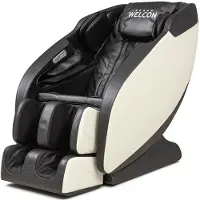 WELCON Prestige II massagestoel - zwart wit - zero gravity - verwarmingsfunctie