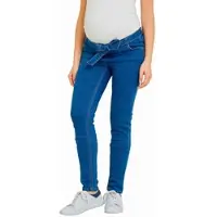 Vertbaudet Molton slim zwangerschapsbroek met denim look denim stone