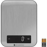 Kitchenbrothers Keukenweegschaal - Weegschaal Keuken - Digitaal - 1g tot 10kg - RVS