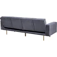 Beliani Visnes Slaapbank Grijs 188x107