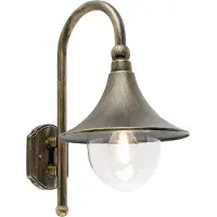 QAZQA Smart buiten wandlamp antiek goud IP44 incl. Wifi A60 - Daphne