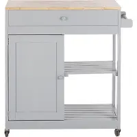 Beliani TRAPANI - Keukentrolley-Grijs-MDF
