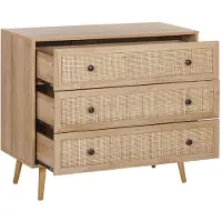 Beliani PONCA - Commode-Lichte houtkleur-Vezelplaat