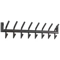 Hoyz kapstok industrieel met 16 haken - wandkapstok 78cm breed snelle montage
