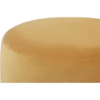 Beliani SOPHIA - Poef-Geel-Fluweel