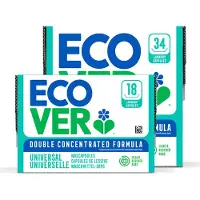 Ecover Wascapsules Voordeelverpakking - 18 + 34 stuks - 52 Wasbeurten - Voor Gekleurde Was - Lila & Roos