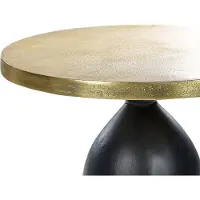 Beliani TEKAPO - Bijzettafel-Goud-Aluminium