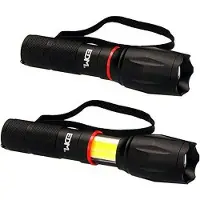 Enzo EDM LED zaklamp uitschuifbaar 5W +3W aluminium 3xAAA - 5710010