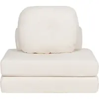 Beliani OLDEN - Slaapbank - Wit - Bouclé