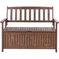 Beliani SOVANA - Tuinbank-Donkere houtkleur-Acaciahout