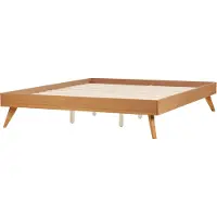 Beliani BERRIC - Tweepersoonsbed - Lichthout - 180 x 200 cm - MDF