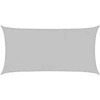vidaXL Zonnezeil 5x2,5 m 100% polyester oxford lichtgrijs