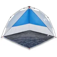 vidaXL Strandtent waterdicht snelontgrendeling azuurblauw