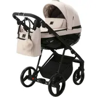Adamex Quantum Std Beige/Black 2-in-1 Kinderwagen TK-110