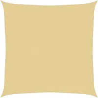 vidaXL Zonnezeil 4x4 m 100% polyester oxford zandkleurig