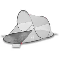 vidaXL Strandtent pop-up waterdicht grijs