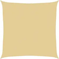 vidaXL Zonnezeil 3,6x3,6 m 100% polyester oxford zandkleurig